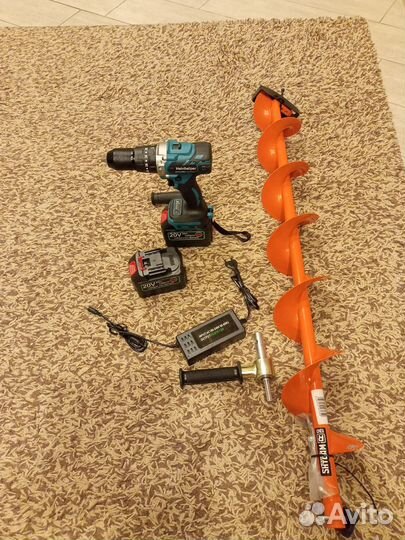 Шуруповерт Ледобур Heinhelper+Тонар Мотошторм 130