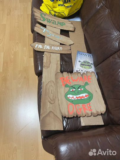 Декор для тематической вечеринки Шрек