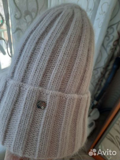 Шапка жен зима+варежки