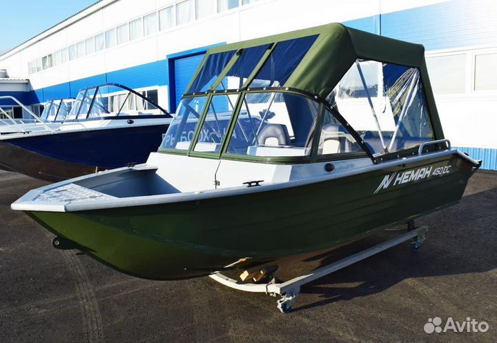 Моторная лодка алюминиевая Неман 450 DC New