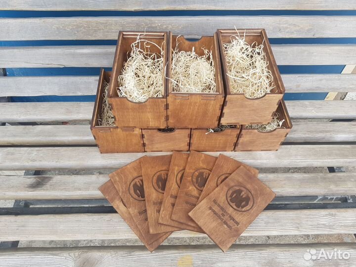 Бокал с надписью в подарочной коробке