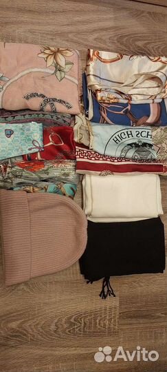 Шарфы, шапка, платки и косынки