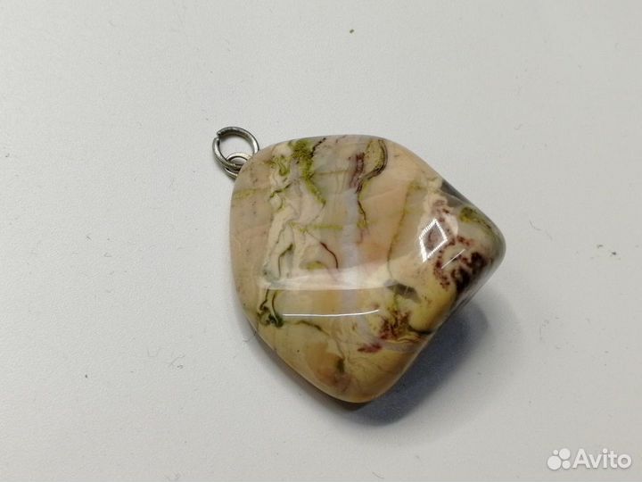 Кулон подвеска камень Яшма 35*25мм
