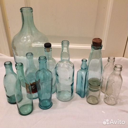 Бутыль, Бутылка стеклянная старинная