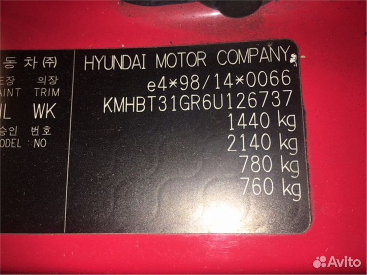 Разбор на запчасти Hyundai Getz