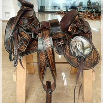 Седло для лошади вестерн ковбой Мексика. Эксклюзив