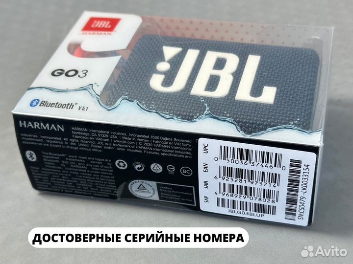 Колонка JBL GO 3 (Звук и Басс 1:1 / Гарантия)