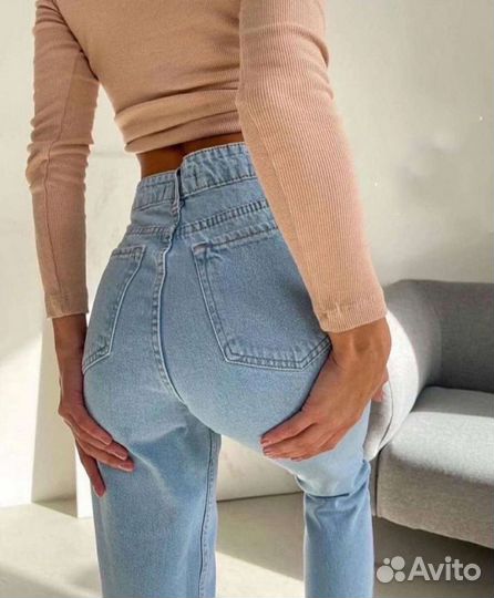 Джинсы mom новые