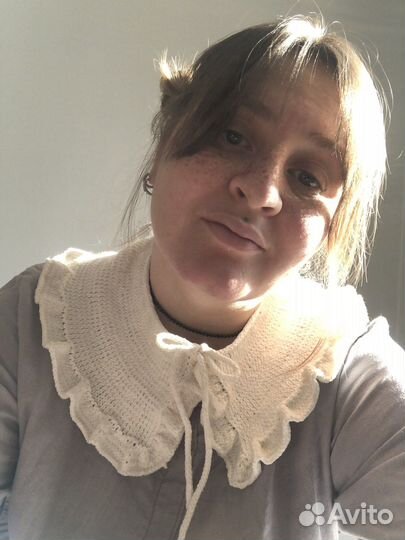 Вязаный воротник