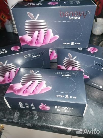 Перчатки нитриловые benovy