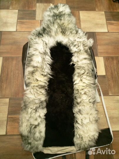 Накидка на сиденье овчина бу