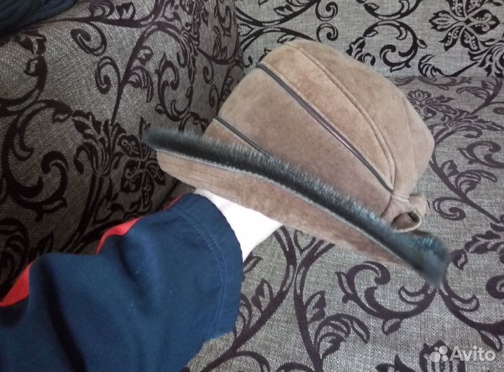 Шапка замша норка