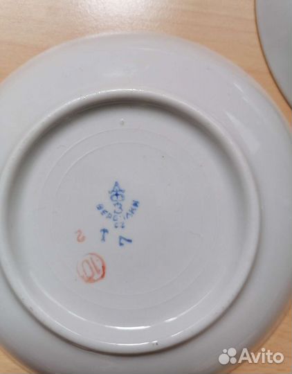 Фарфоровые тарелки лфз Вербилки 5 штук