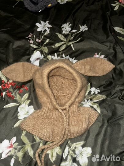 Шапка шлем из пуха норки 2-5 лет