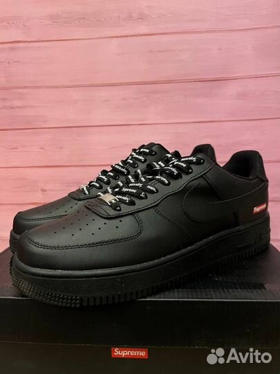 Nike Air Force 1 Supreme Black Оригинал