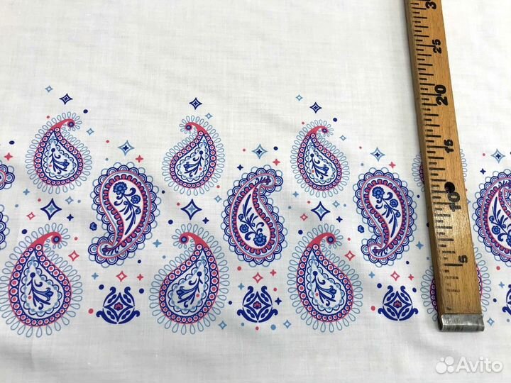 Ткань Сатин Узор Пейсли