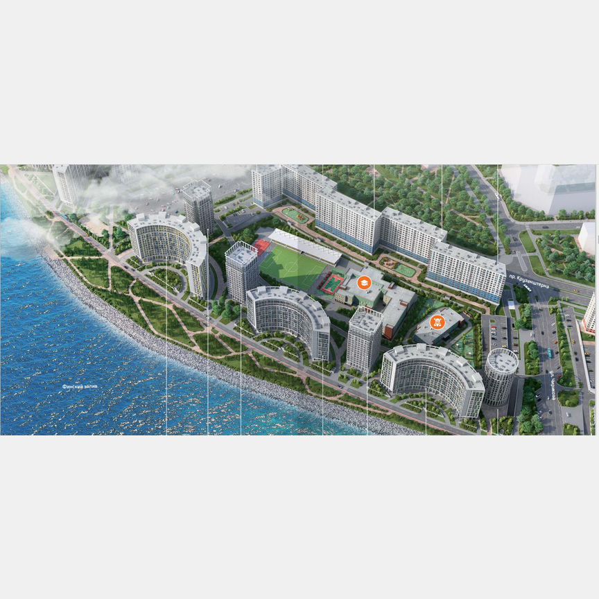 3-к. квартира, 86,6 м², 12/17 эт.