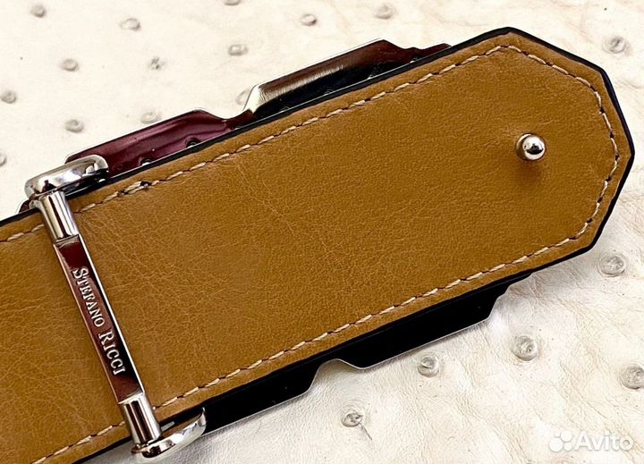 Ремень мужской натуральная кожа крокодила