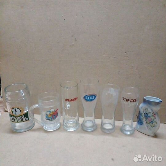 Пивные кружки и бокалы