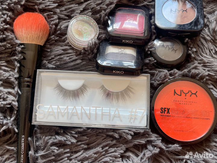 Набор косметики NYX, kiko, deco, кисть