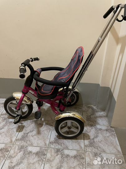 Детский велосипед с родительской ручкой