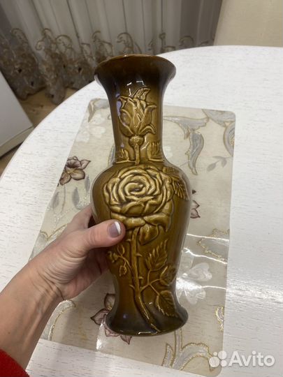 Ваза для цветов,керамическая -Ретро