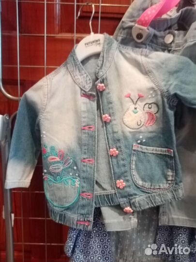 Джинсовки для девочек до года