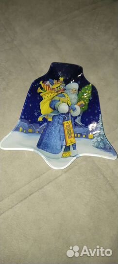 Тарелка новогодняя маленькая