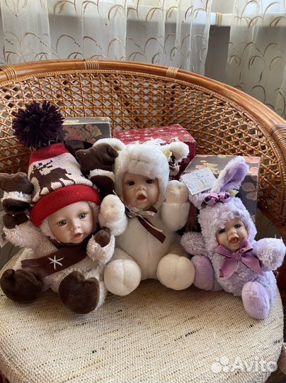 Куклы новые мягконабивные с фарфоровым личиком