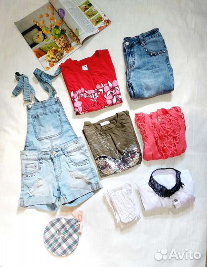 Одежда для девочки пакетом 140-146