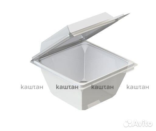 Контейнер ракушка 128х128х81мм