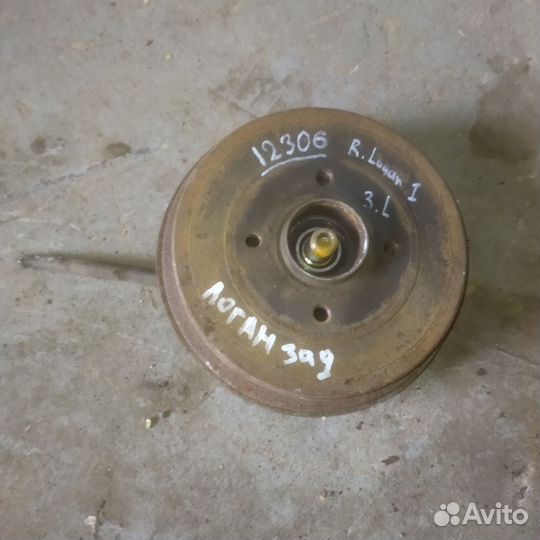 Задний левый тормозной барабан Renault Logan 1