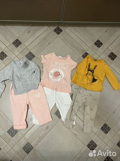 Фирменная одежда пакетом для ребенка 74 размер