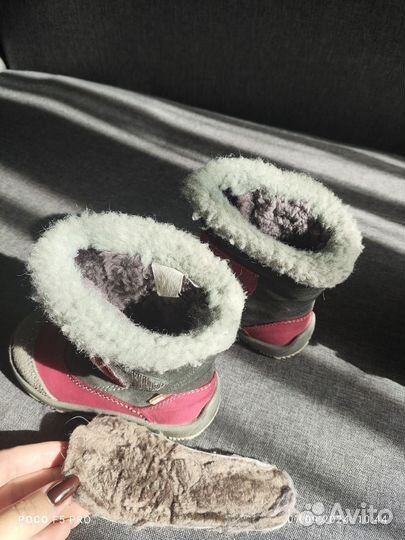 Сапожки зимние для вёдрами 23 размер