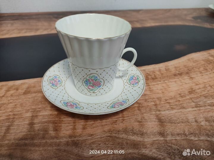 Кофейная пара лфз костяной фарфор