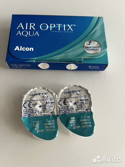 Контактные линзы air optix aqua -5