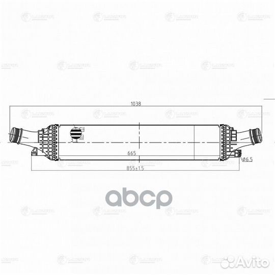 Онв (радиатор интеркулера) для а/м Audi A4 (08