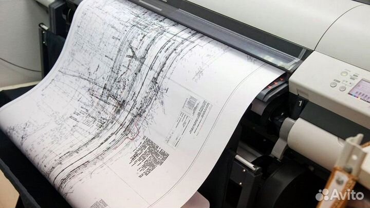 Инженерная печать, печать документов, чертежей