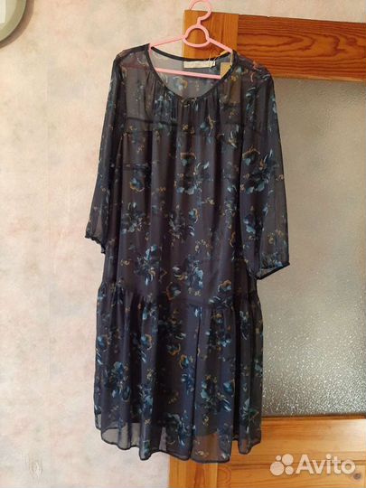 Шифоновое платье 54-56р-р