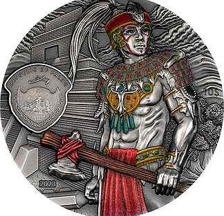 Монета Майя Затерянная цивилизация Палау 2023г
