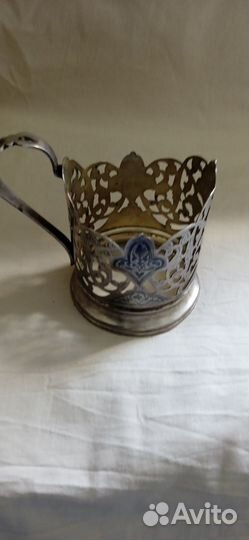 Подстаканник серебряный