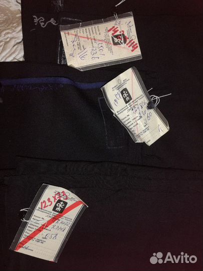 Чёрный отрез шерсть СССР