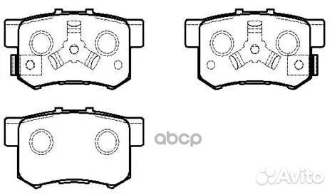 Колодки торм. honda CR-V '04.9on honda CR-V '0