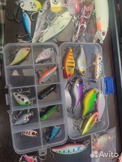 Мешок приманок, блесна, вибы, теил-спиннеры и т.д