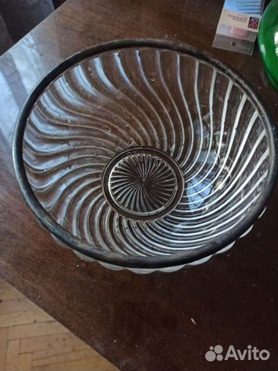 Ваза для фруктов хрусталь