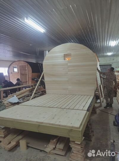 Баня Бочка 4х2.4м