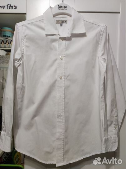 Рубашки белые школьные, размер 10 и 13 лет