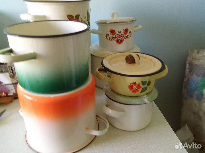 Кастрюли эмалир.СССР