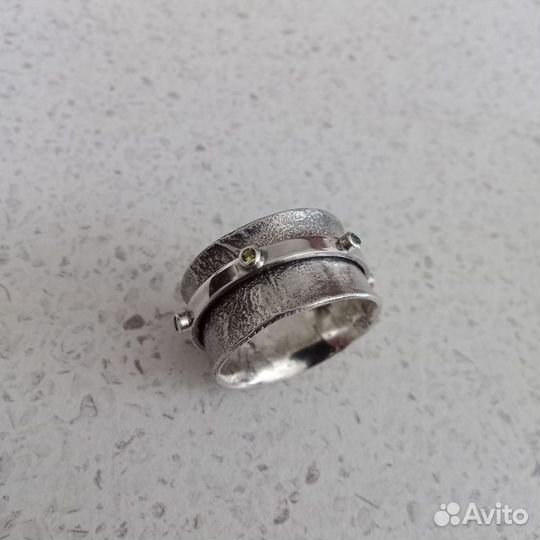 Серебряное кольцо мужское- 