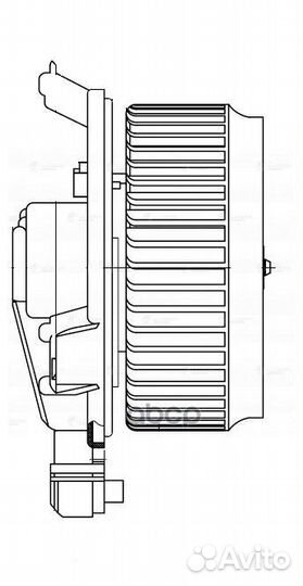 Э/вентилятор отоп. для а/м Honda Civic viii 4D